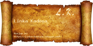 Linka Kadosa névjegykártya